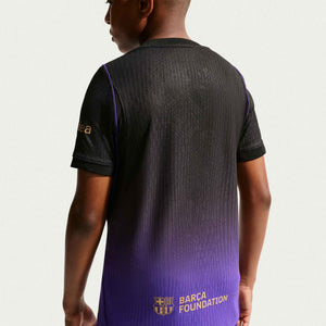 NIKE JR BARCELONA 26-27 AWAY JERSEY FIELD PURPLE/META