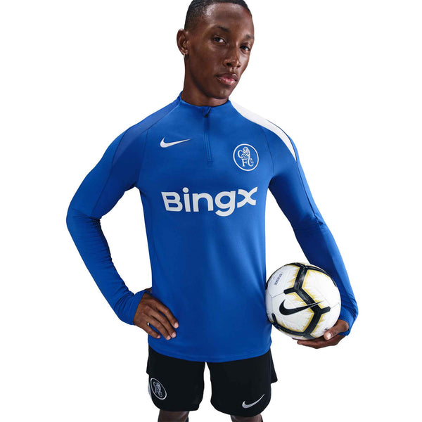 NIKE CHELSEA 25-26 STRIKE DRILL TOP GAME ROYAL/FIELD SILVER