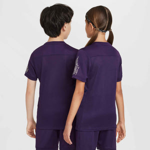 NIKE JR MBAPPE DRI-FIT TOP SS GRAND PURPLE/IVORY