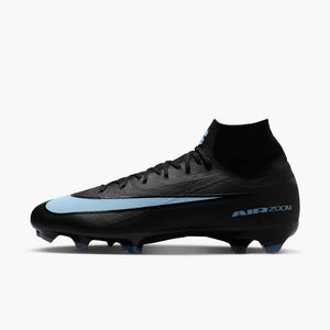 NIKE ZM SUPERFLY 10 PRO FG BLACK/ICE BLUE