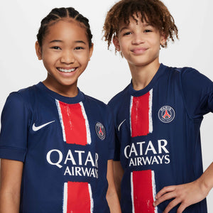 NIKE JR PSG 24-25 HOME JERSEY MIDNIGHT NAVY/RED