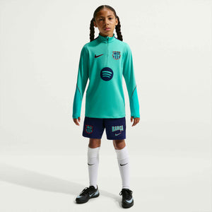 NIKE JR BARCELONA 26-27 STRIKE DRILL TOP GREEN FROST/DUSTY