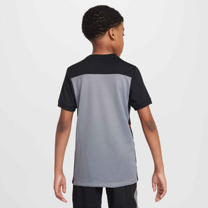 NIKE JR ACADEMY25 SS TOP COOL GREY/BLACK