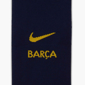 NIKE BARCELONA 26-27 HOME SOCK BLACKENED BLUE/MINERAL YELLOW