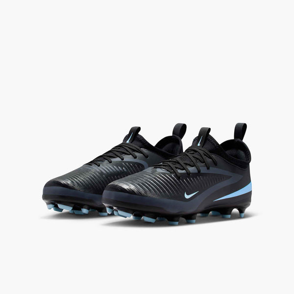 NIKE JR PHANTOM 6 LOW ACADEMY FG BLACK/ICE BLUE