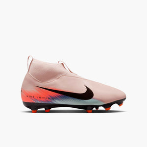 NIKE JR ZM SUPERFLY 10 ACADEMY FG UNITED SILT RED/RACER BLUE