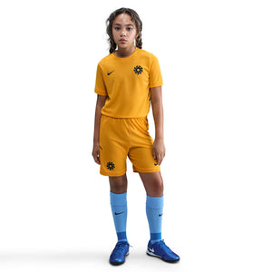 NIKE JR HAALAND DRI-FIT SS TOP UNIVERSITY GOLD