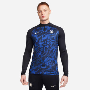 NIKE CHELSEA 23-24 STRIKE DRILL TOP PITCH BLUE/DARK BLUE