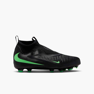 NIKE JR PHANTOM 6 HIGH ACADEMY FG BLACK/ILLUSION GREEN
