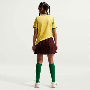 NIKE JR BRAZIL WC26 HOME JERSEY CANARY/LIGHT MENTA