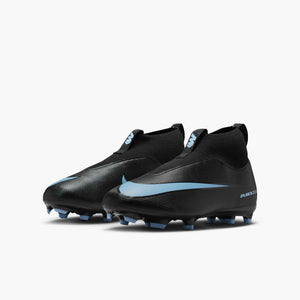 NIKE JR ZM SUPERFLY 10 ACADEMY FG BLACK/ICE BLUE
