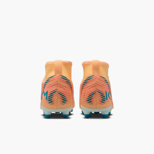 NIKE JR ZM SUPERFLY 10 CLUB FG MBAPPE MELON TINT/IGLOO