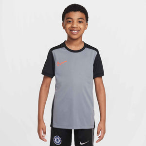 NIKE JR ACADEMY25 SS TOP COOL GREY/BLACK