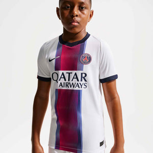 NIKE JR PSG 26-27 AWAY JERSEY WHITE/COLLEGE NAVY