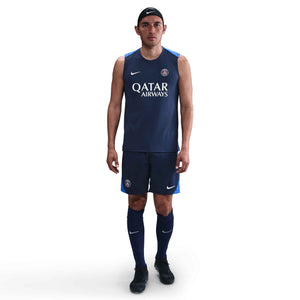 NIKE PSG 25-26 STRIKE SLEEVE TOP MIDNIGHT NAVY/DIFFUSED BLUE