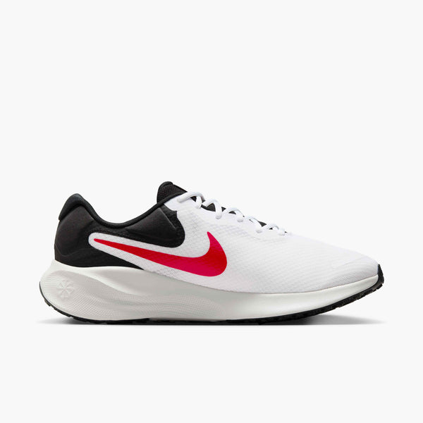 NIKE REVOLUTION 7 WHITE/FIRE RED/BLACK