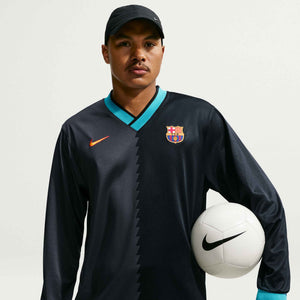 NIKE BARCELONA 26-27 ENERGY TOP LS BLACK/GREEN FROST