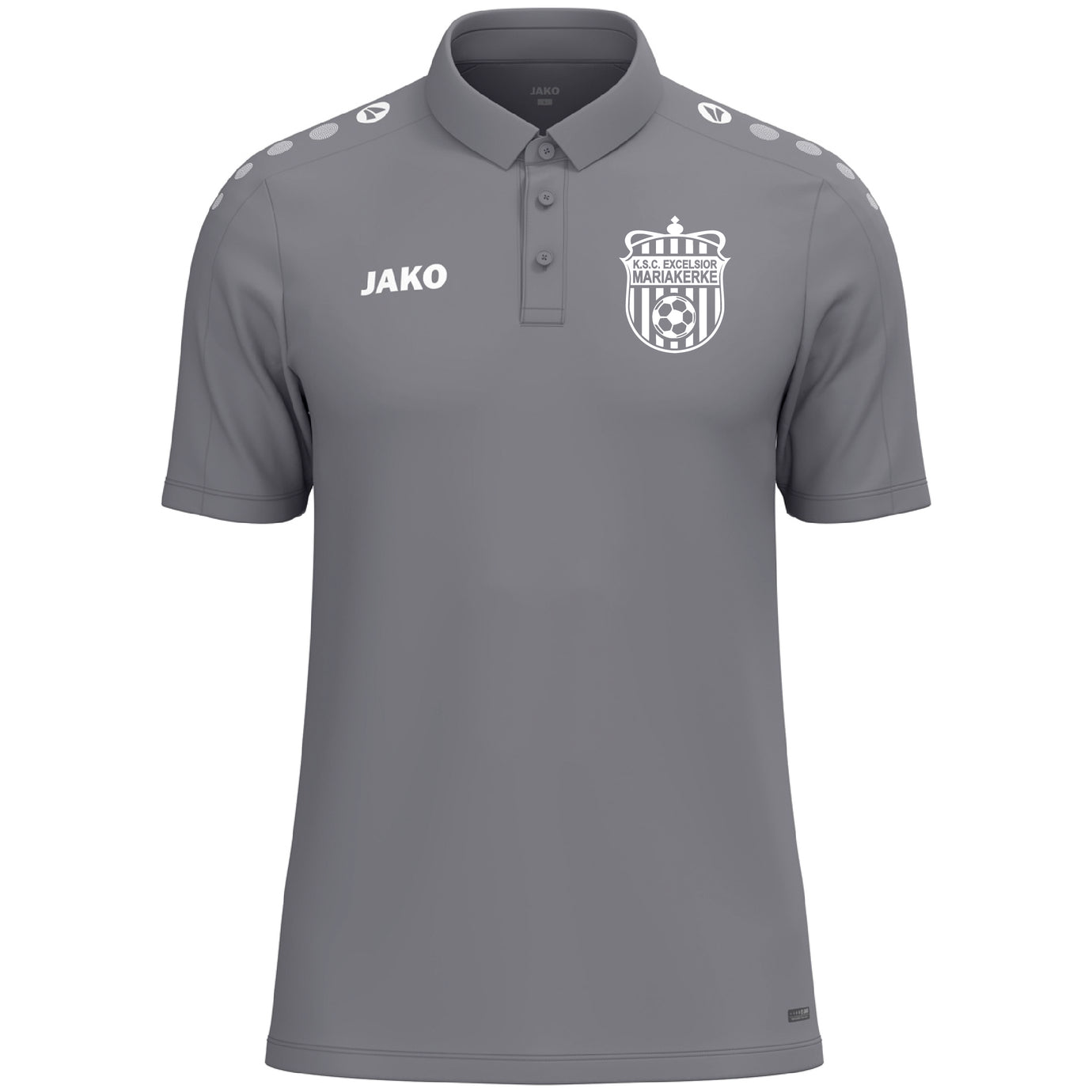 JAKO JR KSC EXCELSIOR MARIAKERKE POLO ONE GRIJS