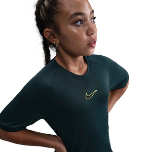 NIKE JR ACADEMY25 SS TOP SEAWEED/BLACK