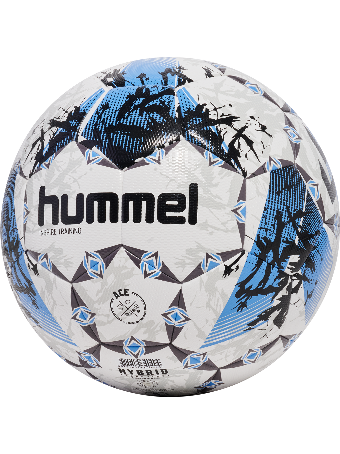 HUMMEL INSPIRE TRAINING BALL WHITE/SKY BLUE