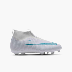 NIKE JR ZM SUPERFLY 11 ACADEMY FG WHITE/DUSTY CACTUS