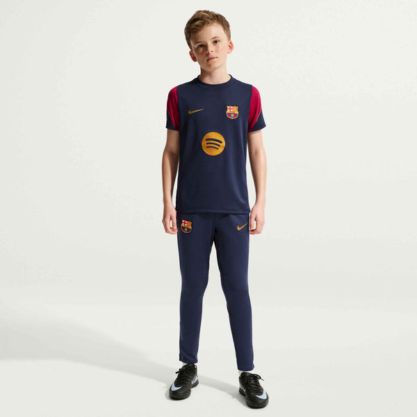 NIKE JR BARCELONA 26-27 STRIKE SS TOP NOBLE RED/MINERAL YELLOW