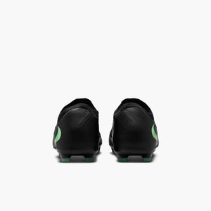 NIKE JR PHANTOM 6 LOW PRO FG BLACK/ILLUSION GREEN