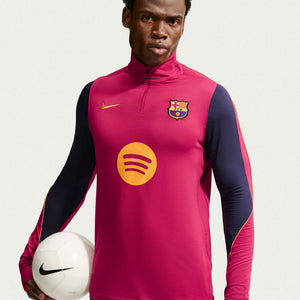 NIKE BARCELONA 26-27 STRIKE DRILL TOP NOBLE RED/MINERAL YELLOW