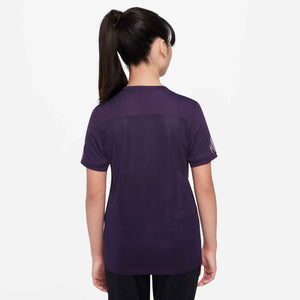 NIKE JR MBAPPE DRI-FIT TOP SS GRAND PURPLE/IVORY