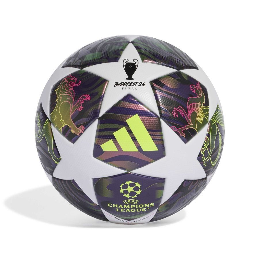 ADI UCL 25-26 BUDAPEST LEAGUE BOX BALL DARK PURPLE/WHITE