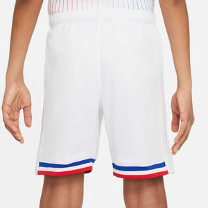 NIKE JR FRANKRIJK EURO24 HOME SHORT WHITE/BRIGHT BLUE