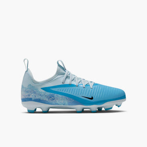 NIKE JR PHANTOM 6 LOW ACADEMY FG HAALAND BALTIC BLUE