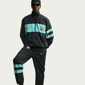 NIKE BARCELONA 26-27 REPEL TRACK JACKET BLACK/GREEN FROST