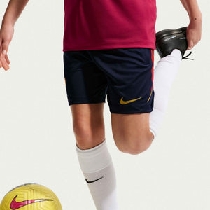 NIKE JR BARCELONA 26-27 STRIKE SHORT BLACKENED BLUE/NOBLE RED