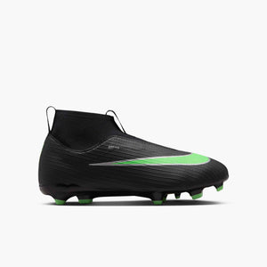 NIKE JR ZM SUPERFLY 11 ACADEMY FG BLACK/ILLUSION GREEN