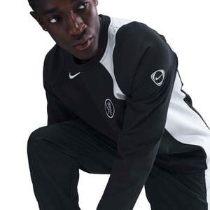 NIKE CHELSEA 25-26 T90 CREW SWEATER BLACK/FIELD SILVER