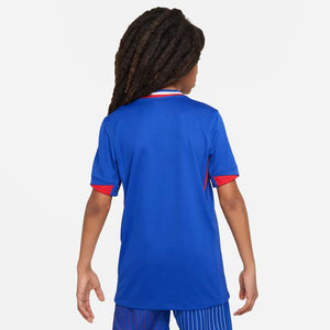 NIKE JR FRANKRIJK EURO24 HOME JERSEY BRIGHT BLUE/UNIVERSITY RED