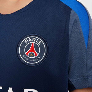 NIKE JR PSG 25-26 STRIKE SS TOP MIDNIGHT NAVY/DIFFUSED BLUE