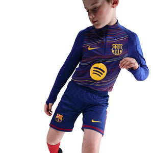 NIKE JR BARCELONA 25-26 HOME SHORT DEEP ROYAL/NOBLE RED