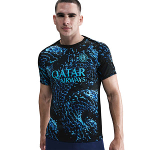 NIKE INTER 25-26 PRE-MATCH JERSEY CHLORINE BLUE/BLACK