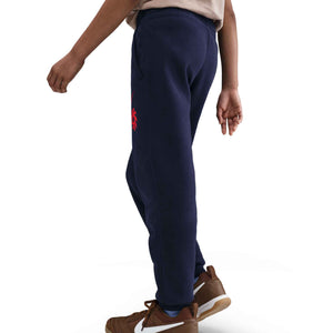 NIKE JR HAALAND CLUB FLEECE PANT BLACKENED BLUE