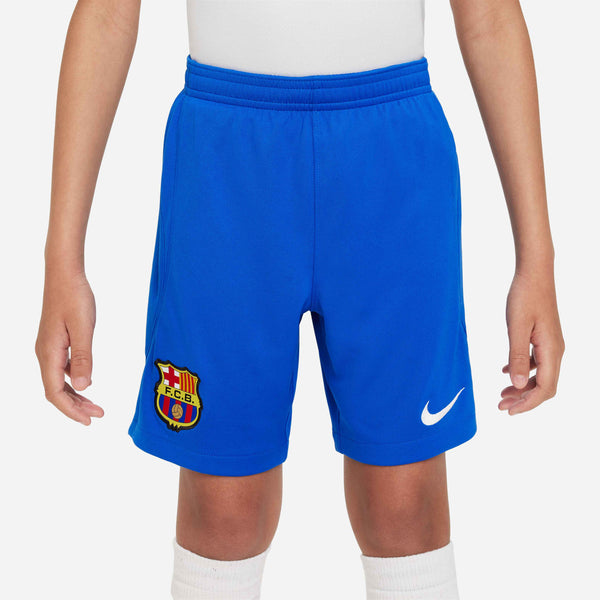 NIKE JR BARCELONA 23-24 AWAY SHORT ROYAL BLUE/WHITE