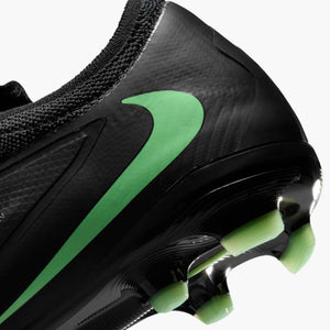 NIKE JR PHANTOM 6 LOW PRO FG BLACK/ILLUSION GREEN