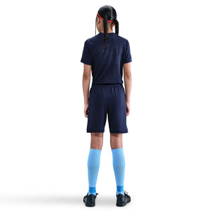 NIKE JR HAALAND DRI-FIT SS SHORT BLACKENED BLUE