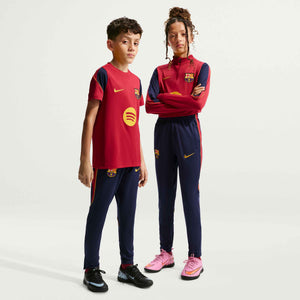 NIKE JR BARCELONA 26-27 STRIKE PANT BLACKENED BLUE/NOBLE RED