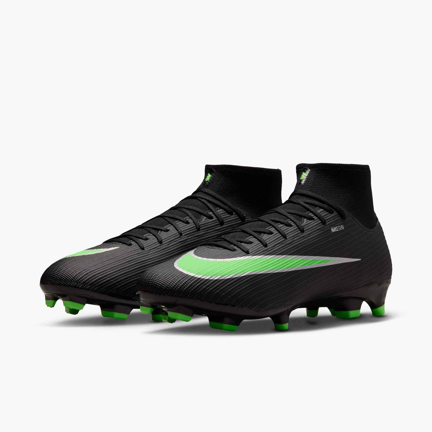 NIKE ZM SUPERFLY 11 ACADEMY FG BLACK/ILLUSION GREEN