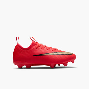 NIKE JR ZM VAPOR 17 ACADEMY FG BRIGHT CRIMSON/BLUR