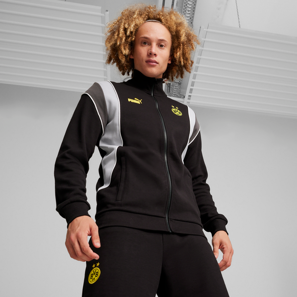 PUMA DORTMUND 23-24 ARCHIVE TRACK JACKET BLACK