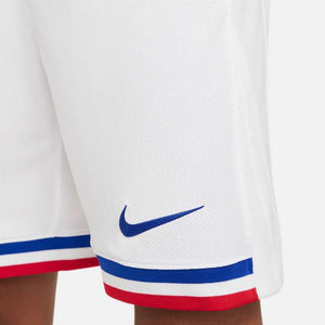 NIKE JR FRANKRIJK EURO24 HOME SHORT WHITE/BRIGHT BLUE