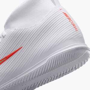 NIKE JR ZM SUPERFLY 11 CLUB IC WHITE/BRIGHT CRIMSON